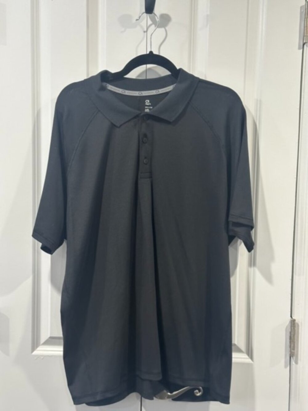 GapFit Breathe Performance Polo Shirt XXL Black Athletic Golf Training